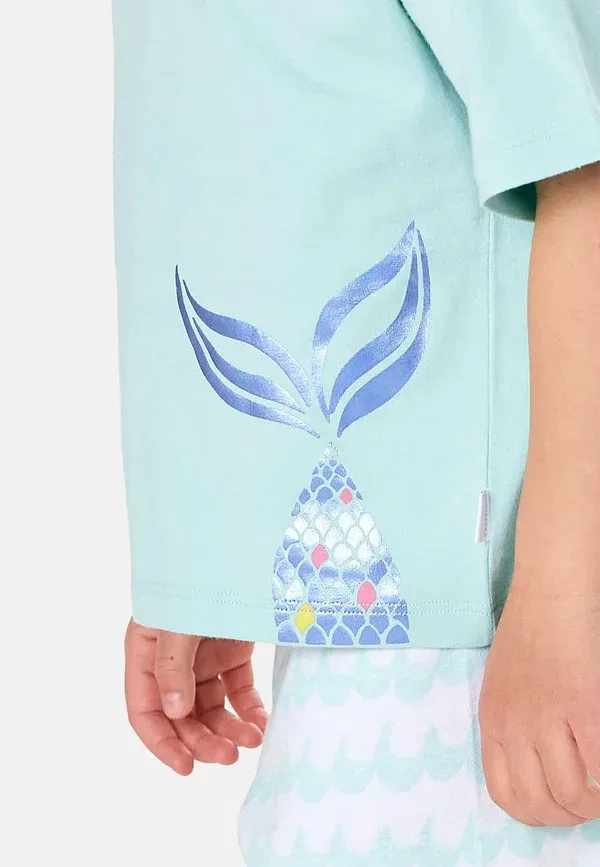 Комплект пижамы с принтом Pyjama Set Schiesser, бирюзовый — фото 3