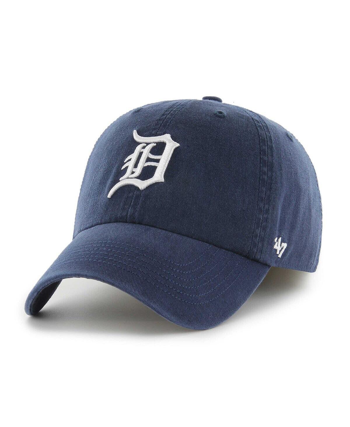 

Мужская темно-синяя приталенная шляпа с логотипом Detroit Tigers Franchise '47 Brand