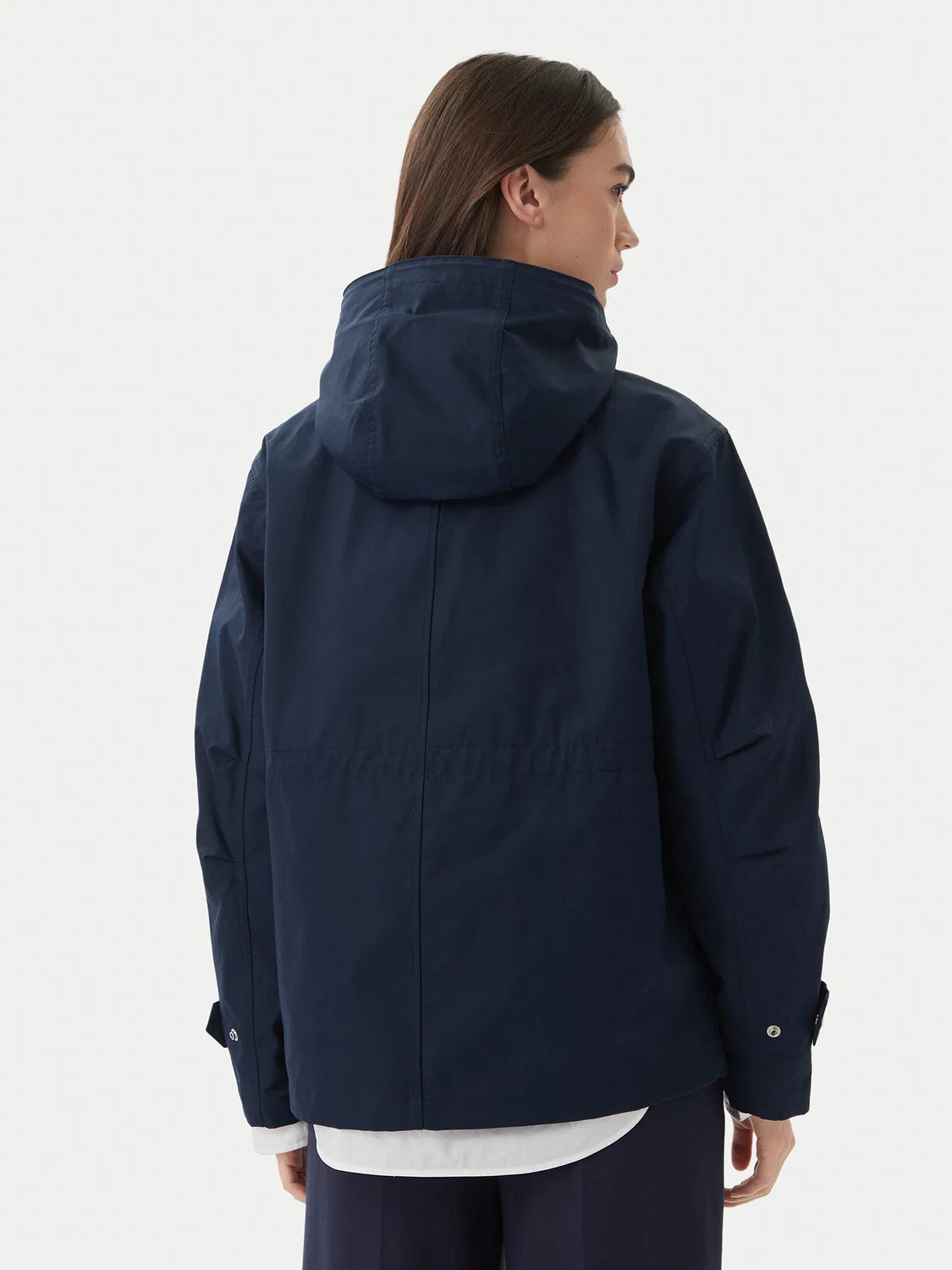Женская демисезонная куртка свободного кроя Utility Tommy Hilfiger, темно-синий — фото 3