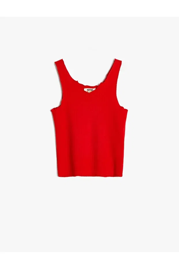 Детское для девочек топ без рукавов Basics Koton, Red