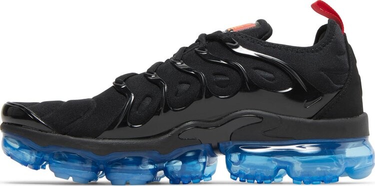 Кроссовки Nike Air VaporMax Plus 'Black Icy Blue', черный — фото 4