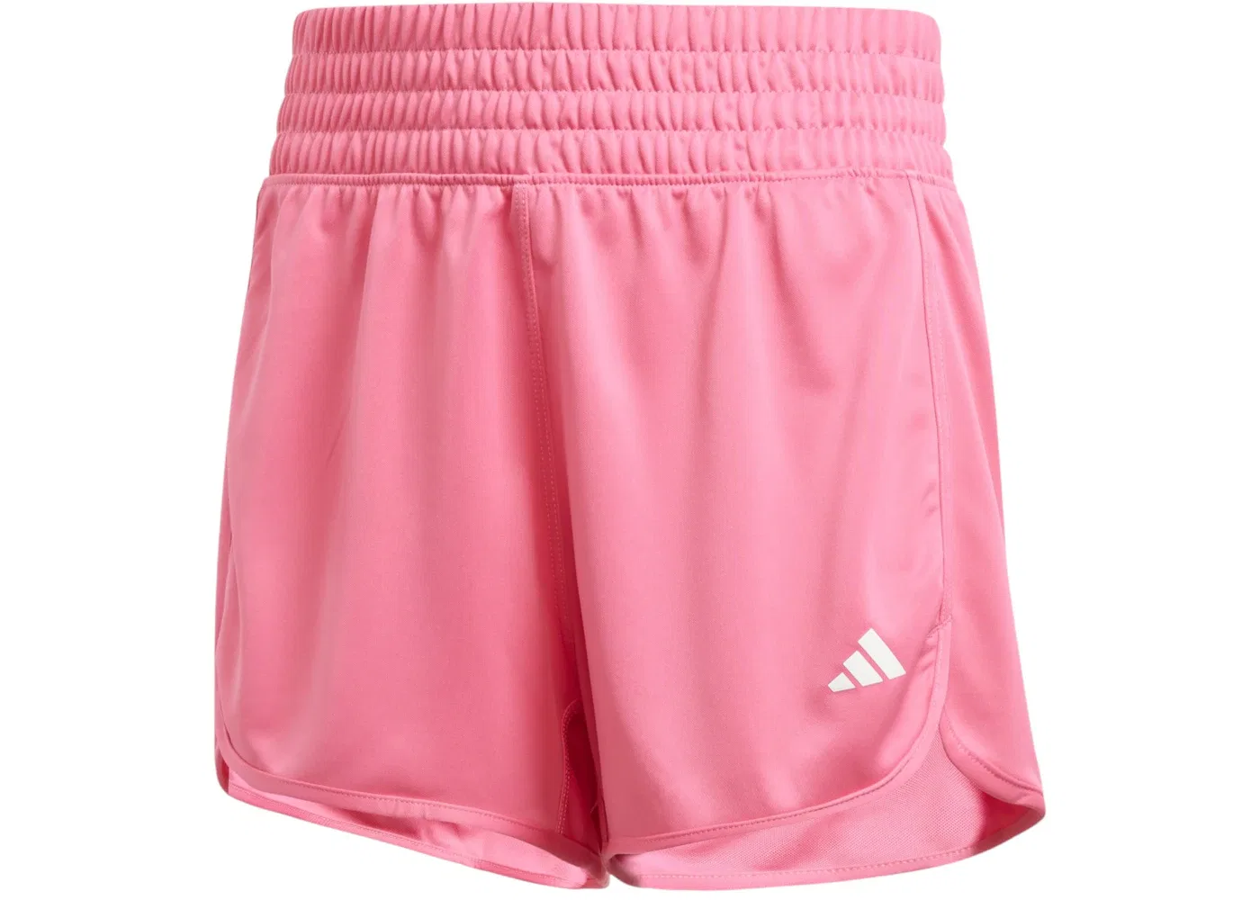 Женские шорты с высокой посадкой Pacer Essentials Knit Adidas, Pink Fusion/White