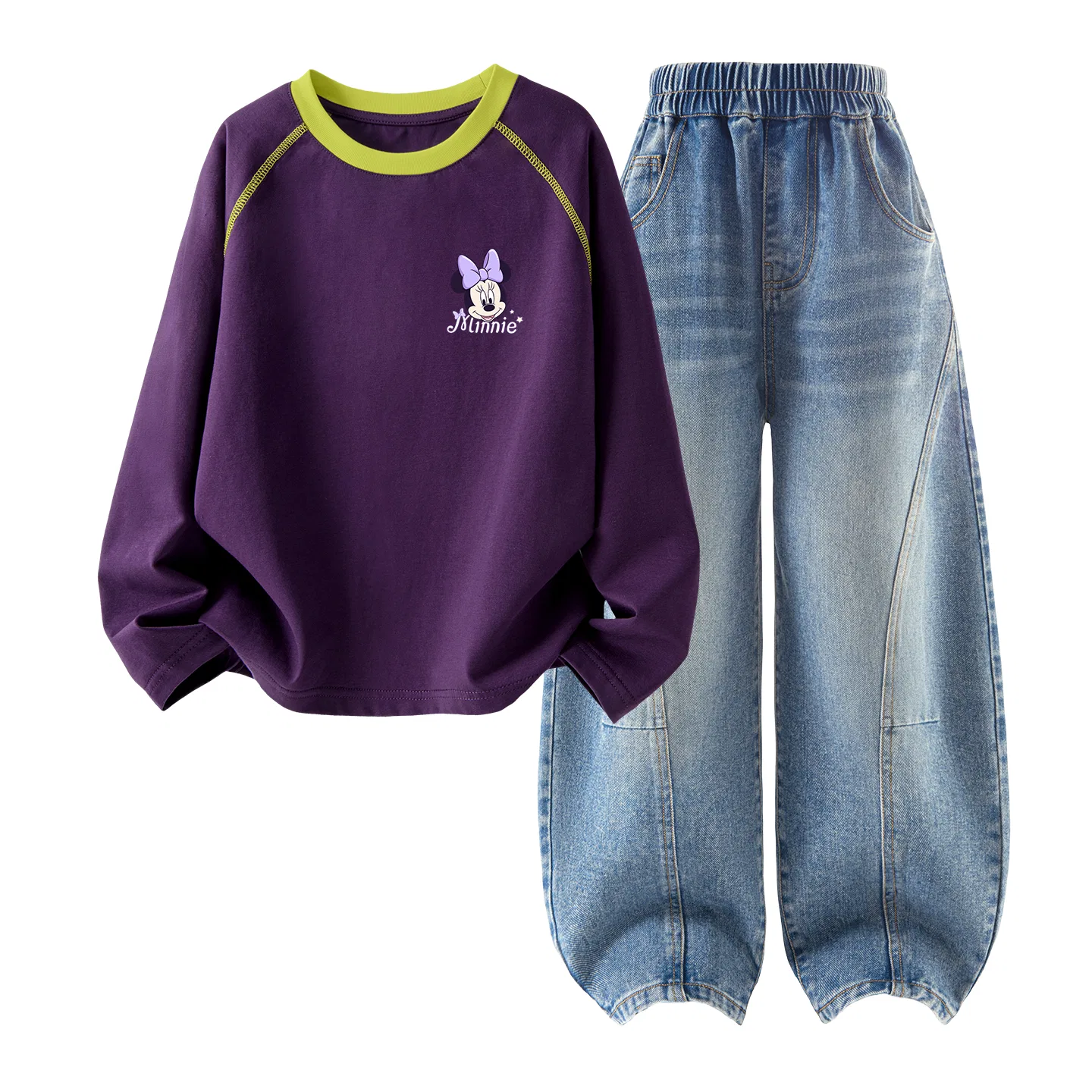 Детский спортивный костюм с принтом Disney Mulberry Purple Denim Light Blue
