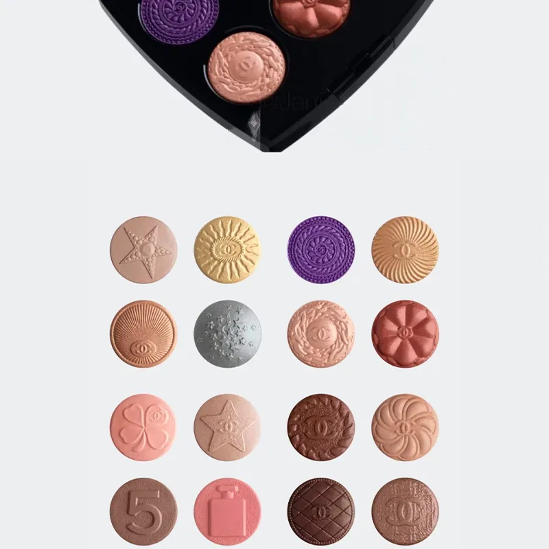 Женские тени для век CHANEL Jewelry Button Four Color Eyeshadow Limited Collector's Edition, #219 Couture Buttons — фото 4