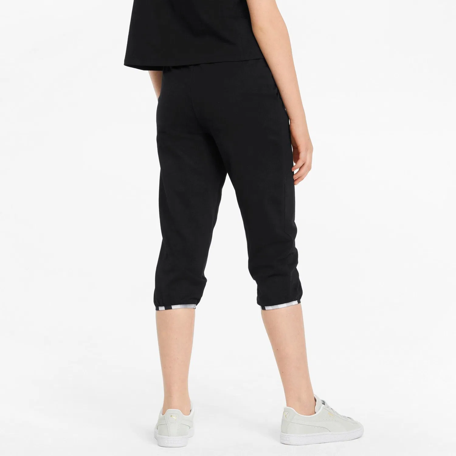 Детские спортивные штаны с принтом Alpha 3/4 Pants BT Puma, Schwarz — фото 3