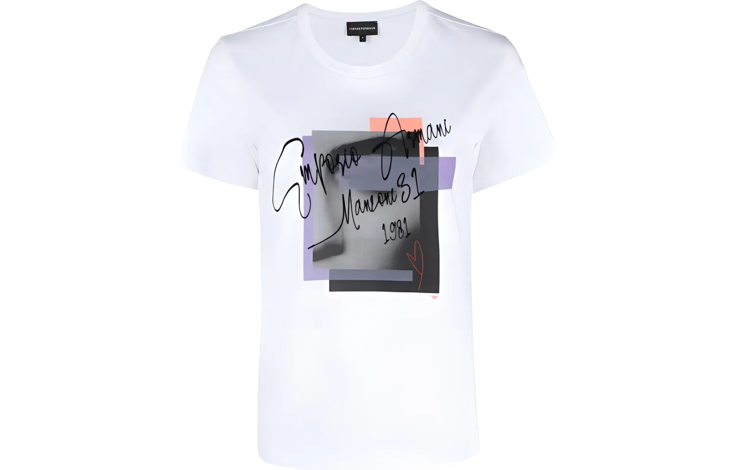Футболка с круглым вырезом, Emporio Armani, White
