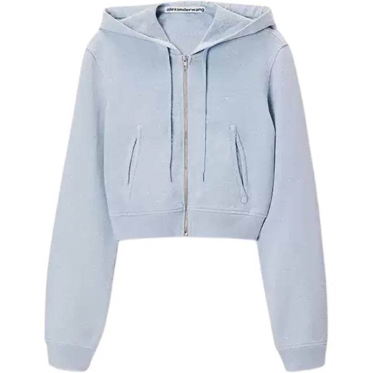 Женский свитшот с длинным рукавом Alexander Wang, Цвет Washed Sky Blue