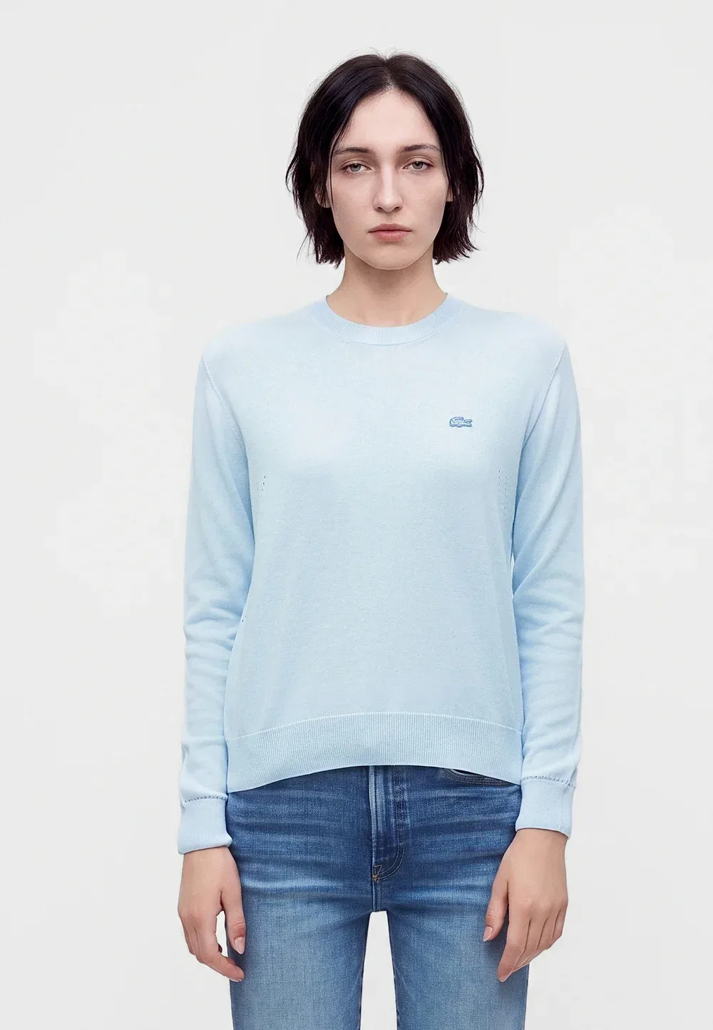 Джемпер Lacoste Rill, однотонный, синий