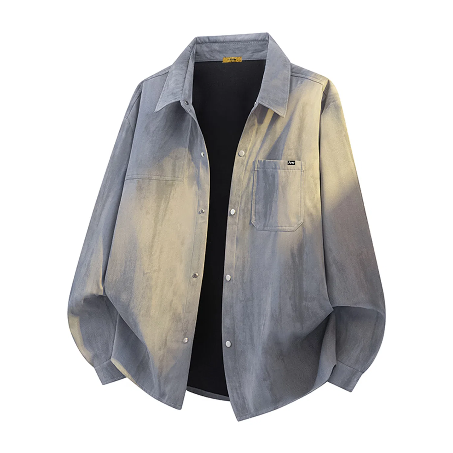 Детская рубашка с принтом Jeep Leisure Collection, Unisex, серый