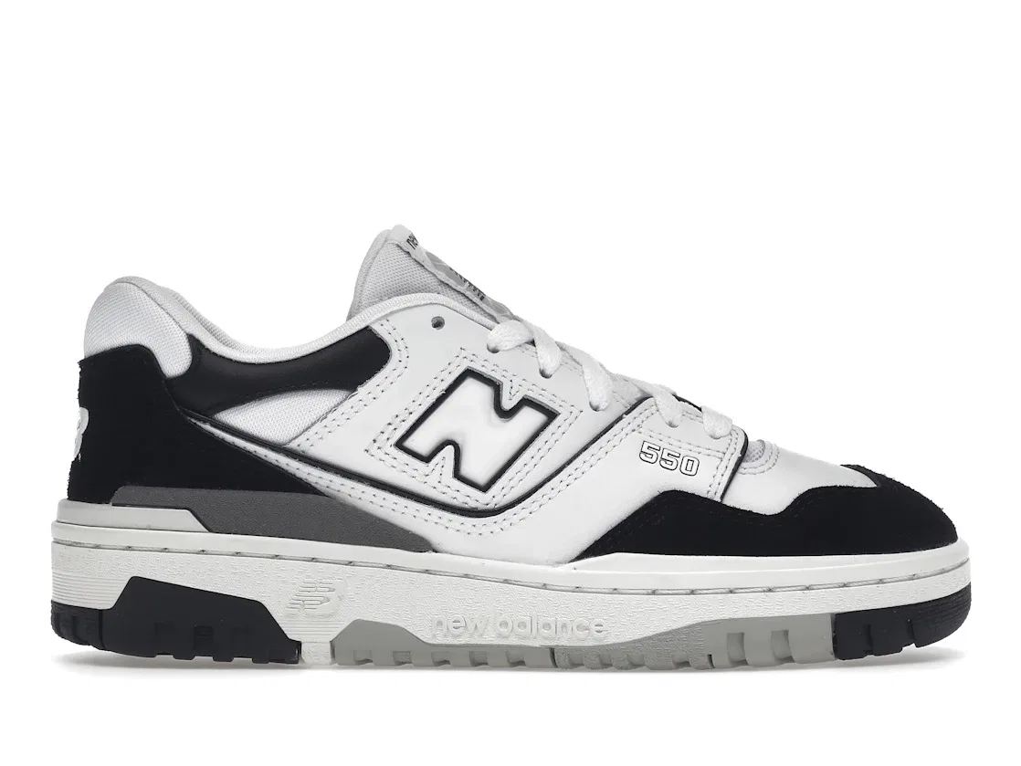 Детские кроссовки lifestyle с двухцветным верхом New Balance 550, White/Black/Rain Cloud