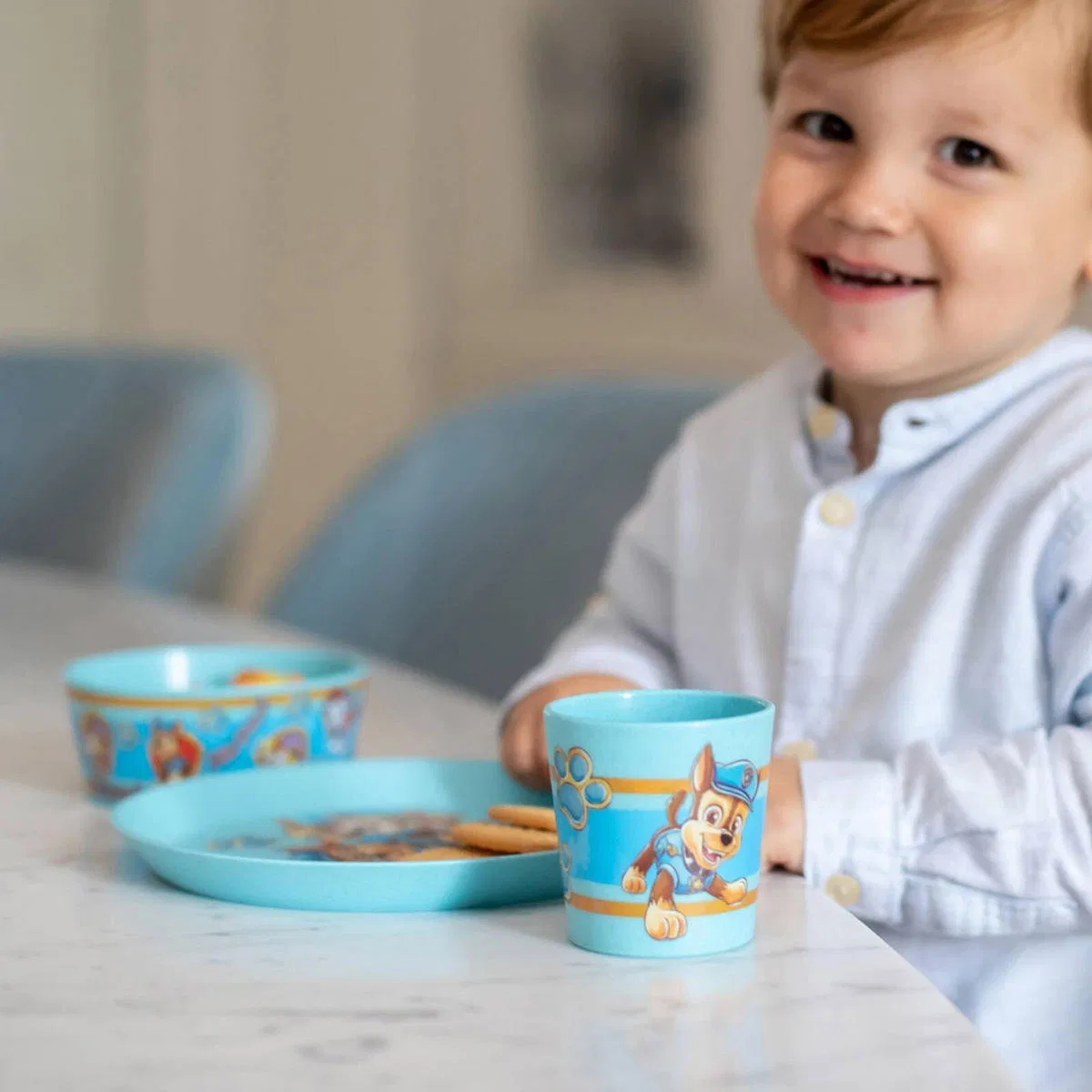 Детский набор посуды Connect Paw Patrol, 3 предмета Koziol, синий — фото 4