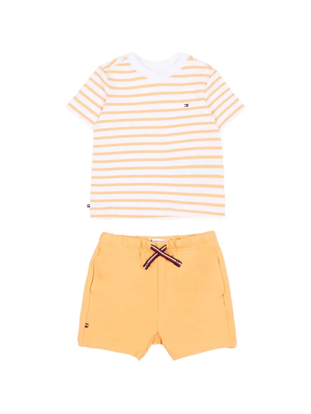 Комплект с шортами в полоску Tommy Hilfiger Junior, оранжевый
