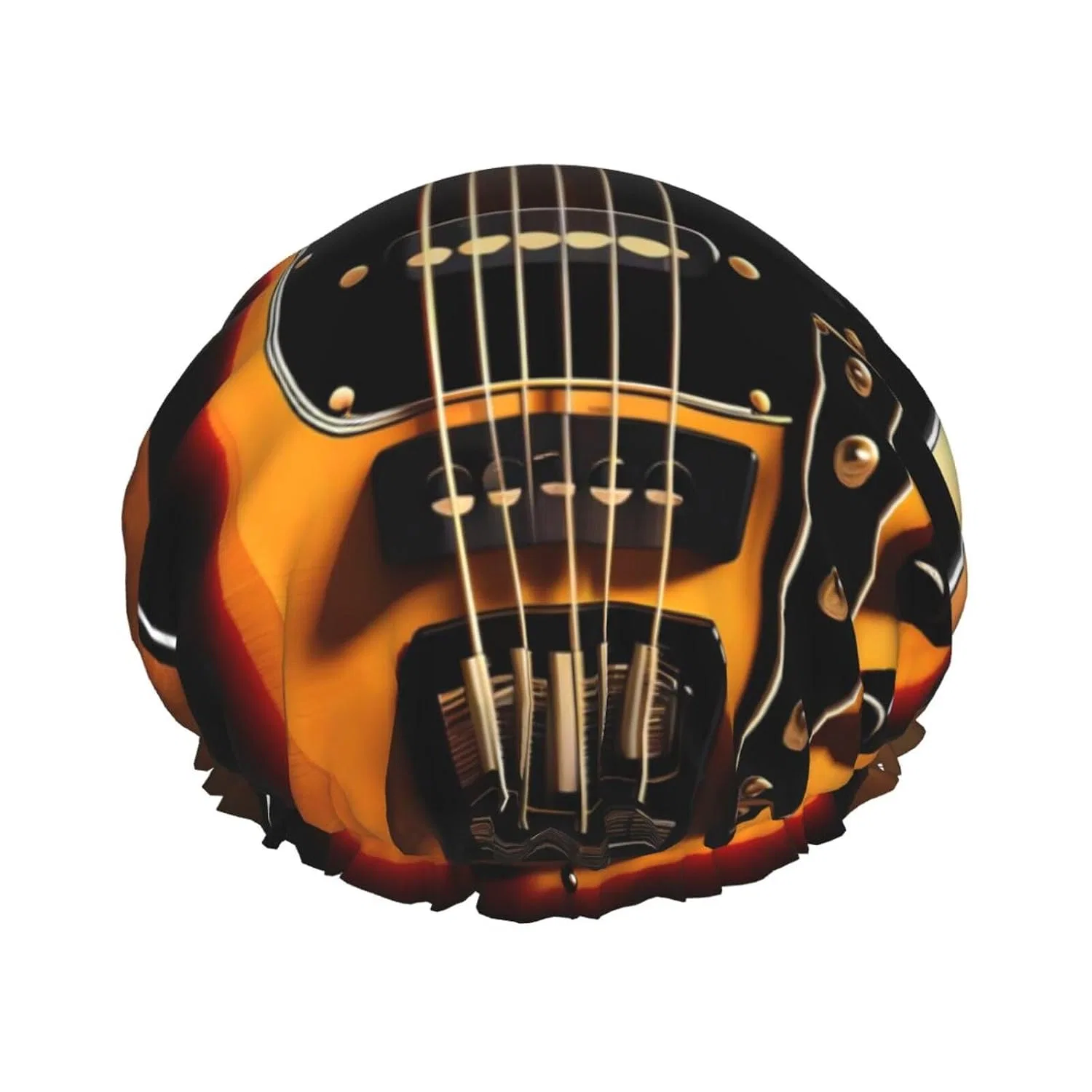 Шапочка для душа with Instrument Guitar Print, Double Layer, SSYGHT