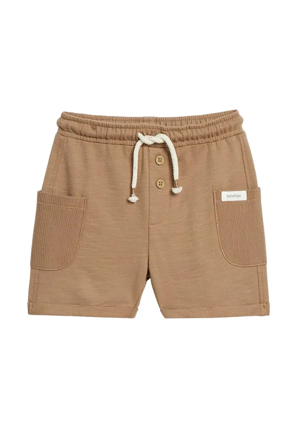 Шорты из фактурного трикотажа унисекс - спортивные штаны Newbie, Brown — фото 2