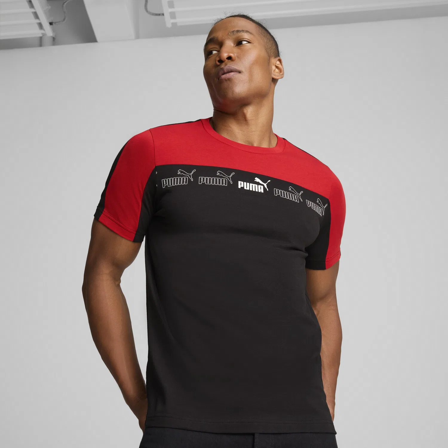 Детская футболка с вышивкой PUMA, For All Time Red — фото 3