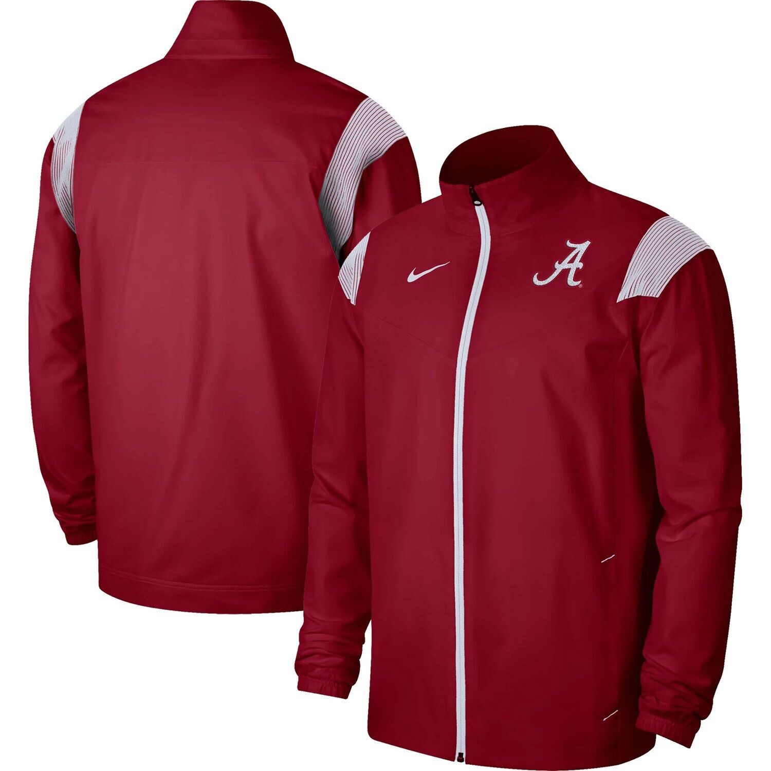 

Мужская тканая куртка с молнией во всю длину Crimson Alabama Crimson Tide Nike