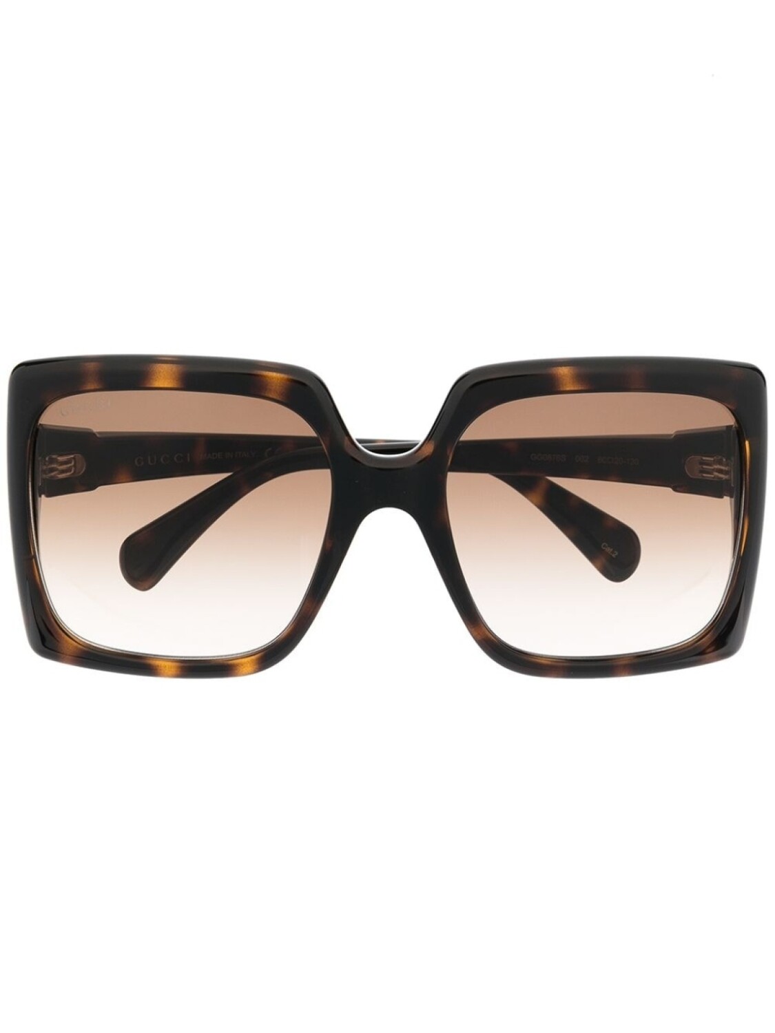 

Gucci Eyewear солнцезащитные очки в квадратной оправе с логотипом, коричневый