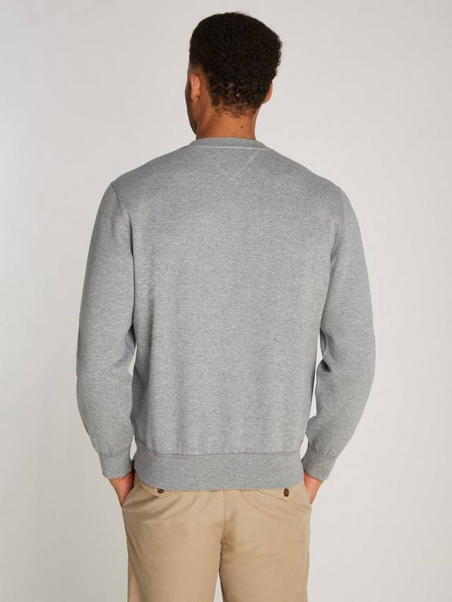 Эластичная флисовая толстовка из хлопковой смеси Tommy Hilfiger, Medium Grey Heather — фото 3