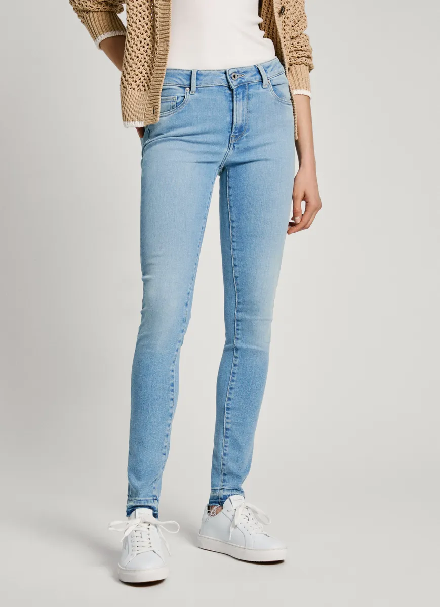 

Джинсы скинни Pepe Jeans "SKINNY JEANS MW", разные варианты стирки, цвет Lt Bleach