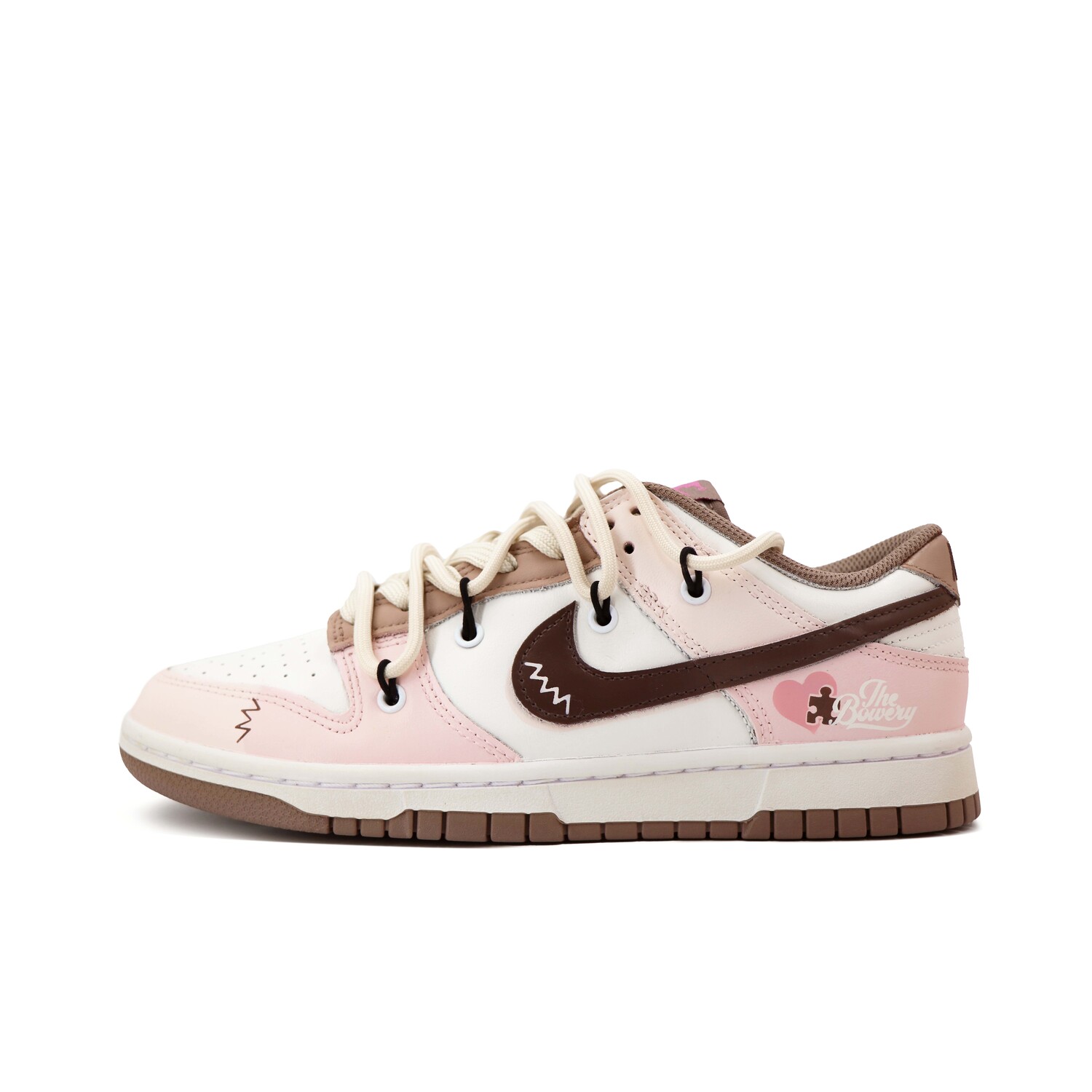 

Кроссовки Nike Dunk Skateboarding Shoes Women's Low-top Brown/Pink, розовый