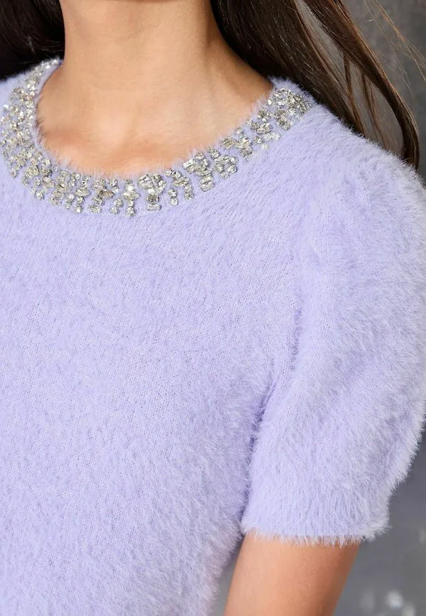 Футболка с принтом Lipsy, Lilac Purple — фото 2