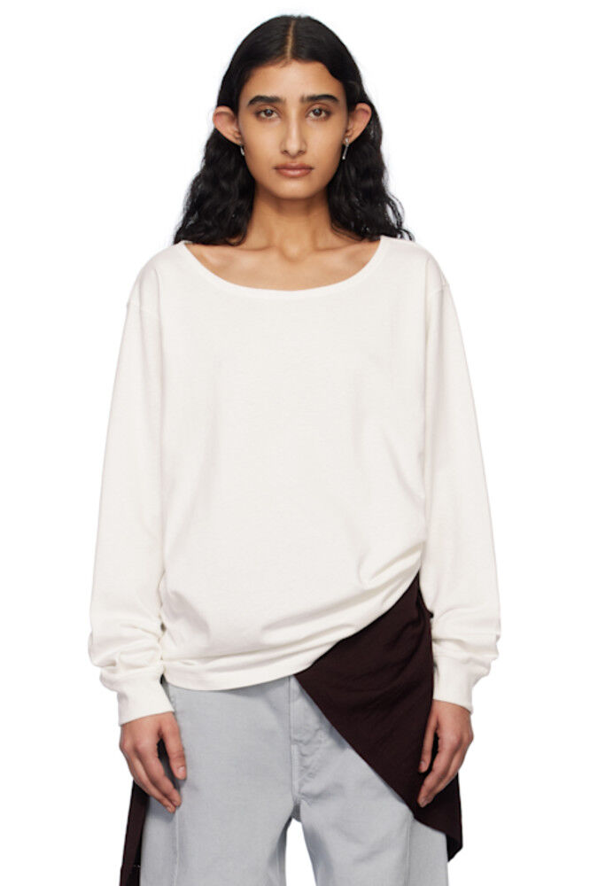 

Футболка Off-White с широким воротом LEMAIRE