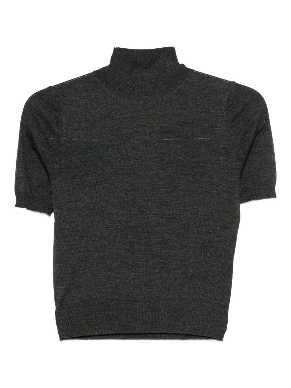 

Свитер с высоким воротником и короткими рукавами Goes Botanical, серый