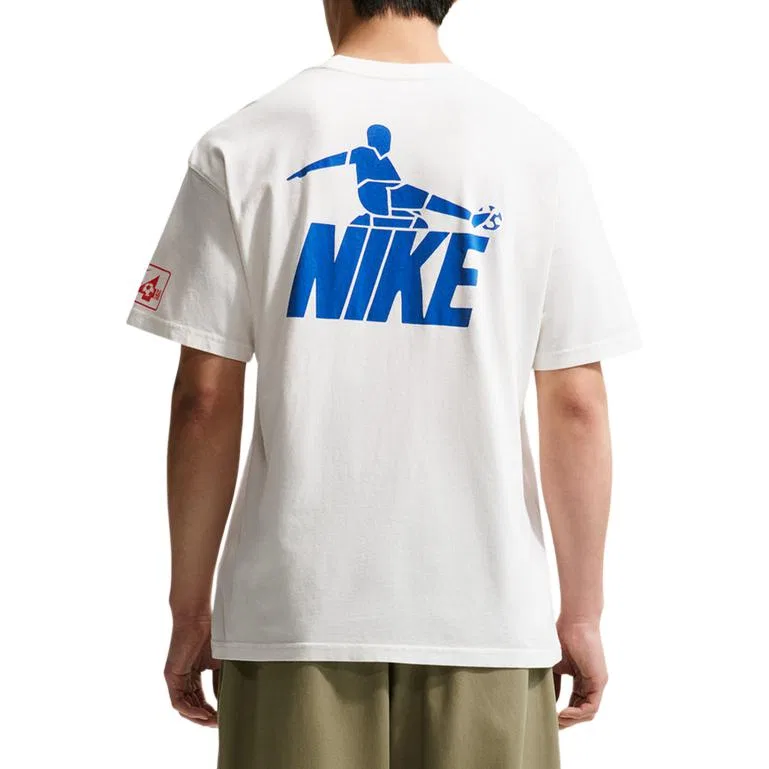 Футболка AS M NSW LSE CELEB FB 2 T Shirt мужская Nike, White/Blue/Black — фото 4