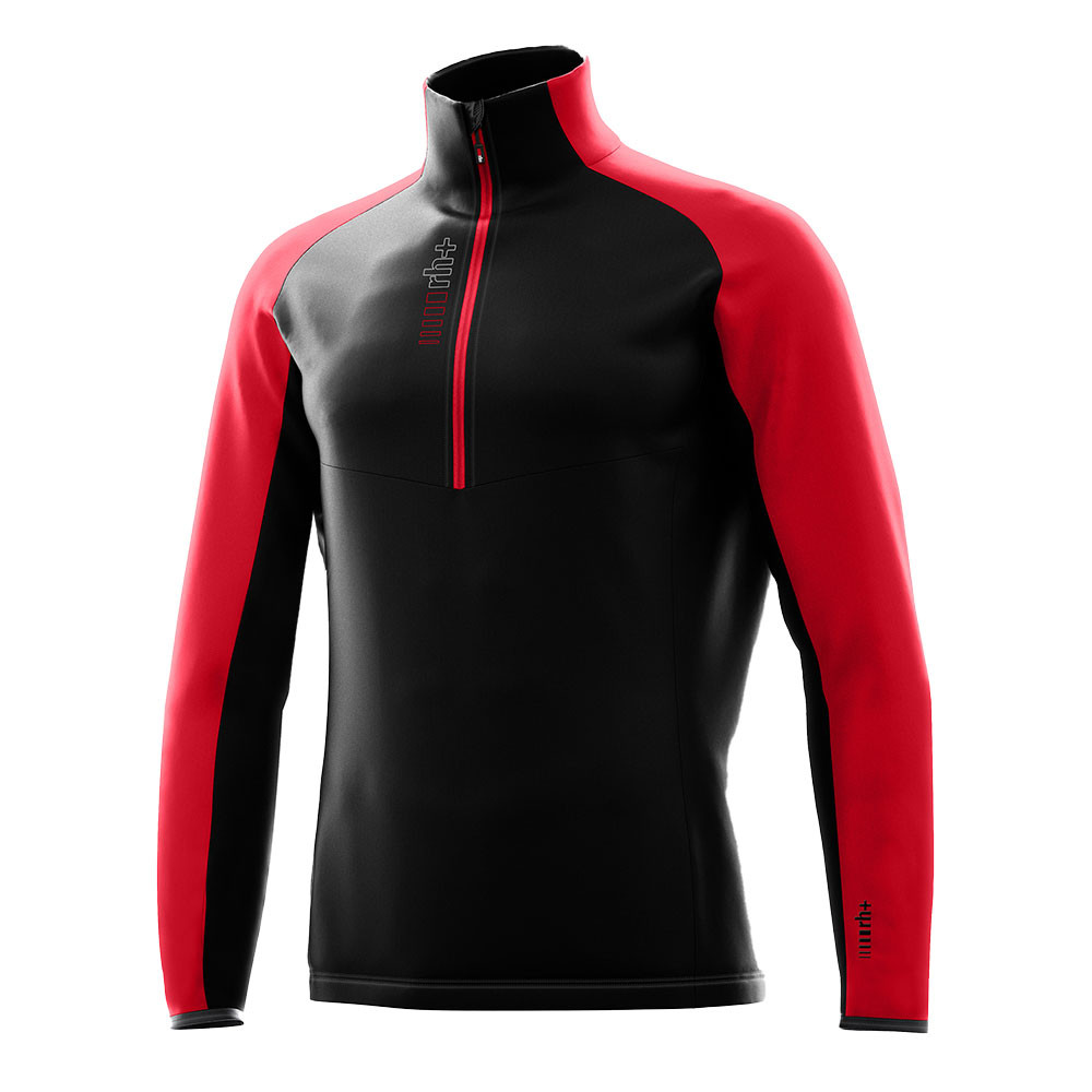 

Куртка-полупильник Kyril с молнией до середины груди (мужская) rh+, Black/Red