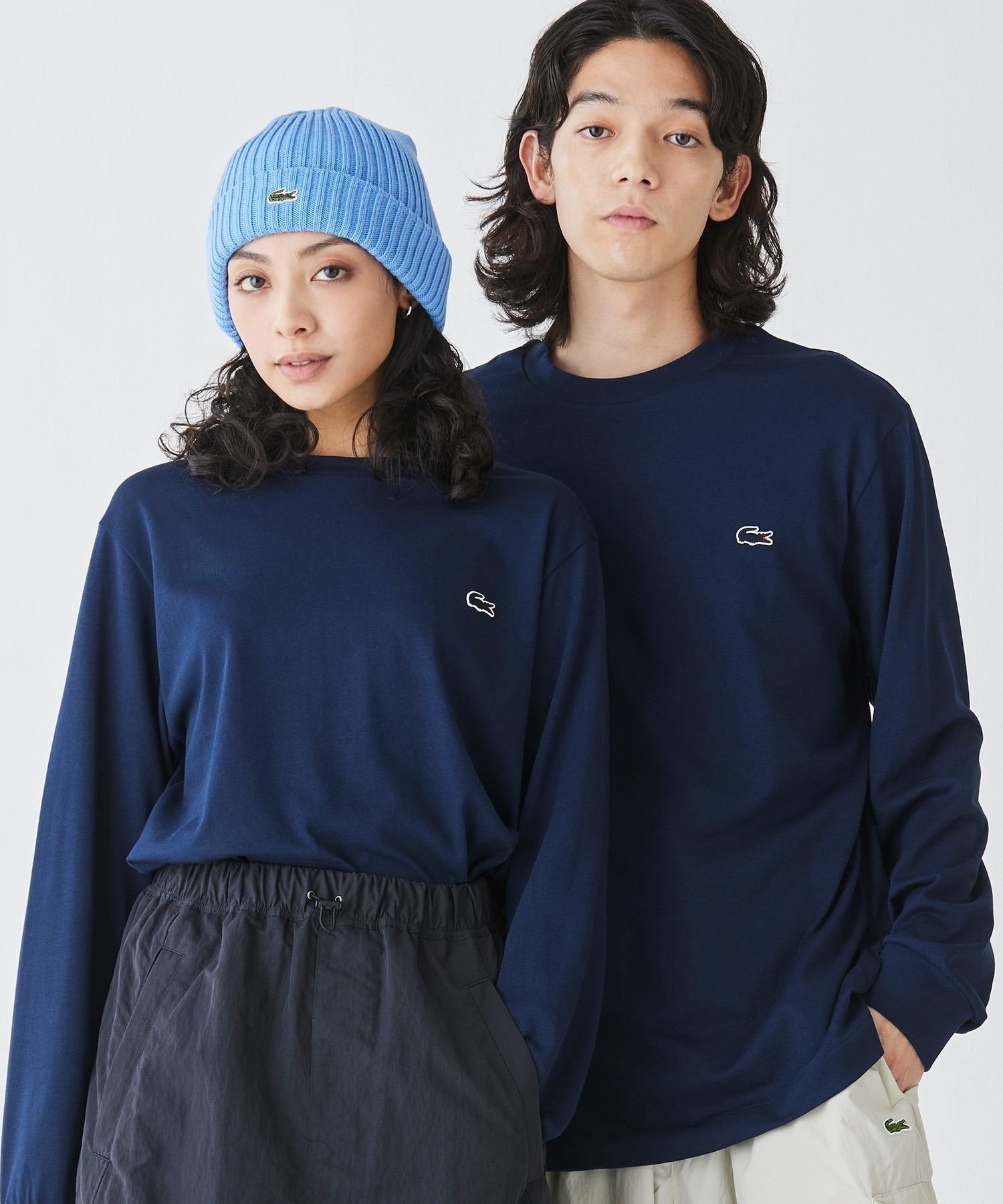 Базовая футболка с длинным рукавом / Футболка с длинным рукавом LACOSTE, Navy