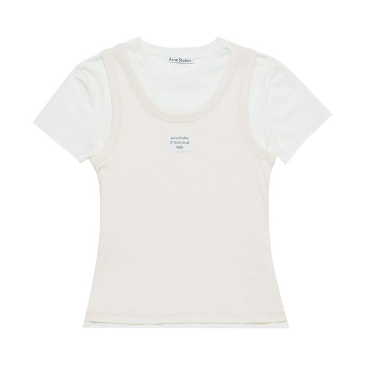 

Футболка Acne Studios T-Shirt Off White, кремовый