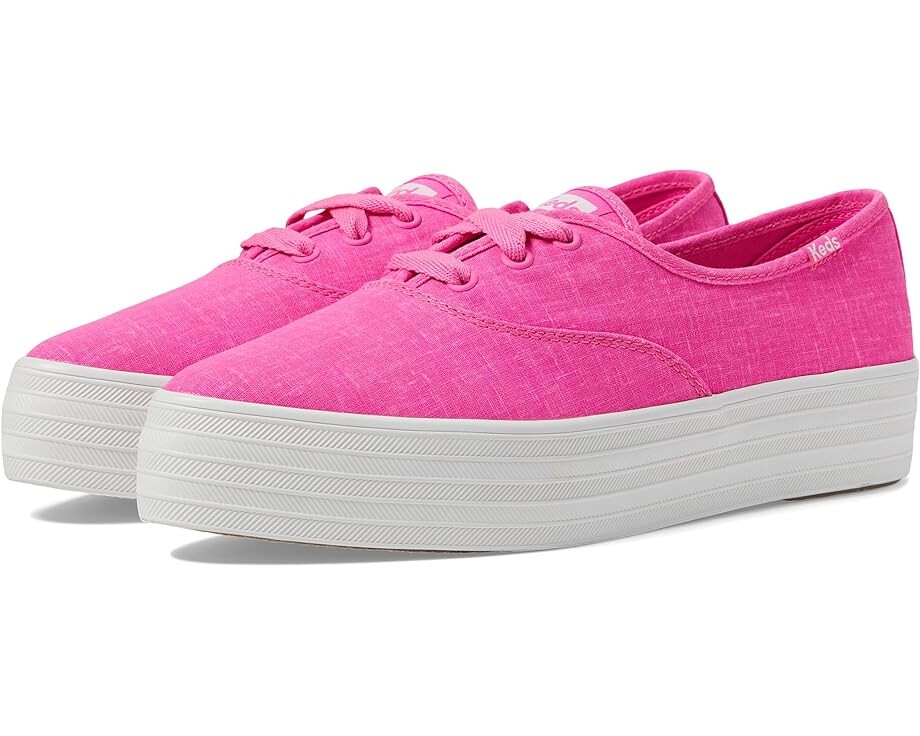 

Кроссовки Keds Point Lace Up, цвет Fuchsia Linen