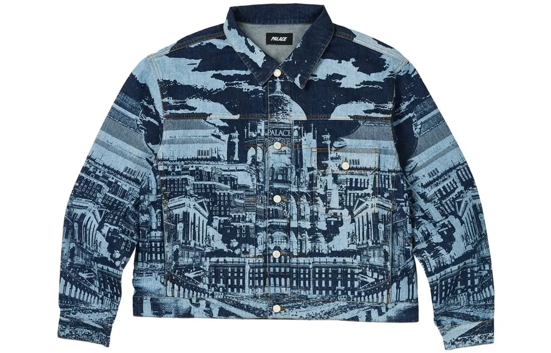 

Куртка унисекс Palace Mega джинсовая, синий