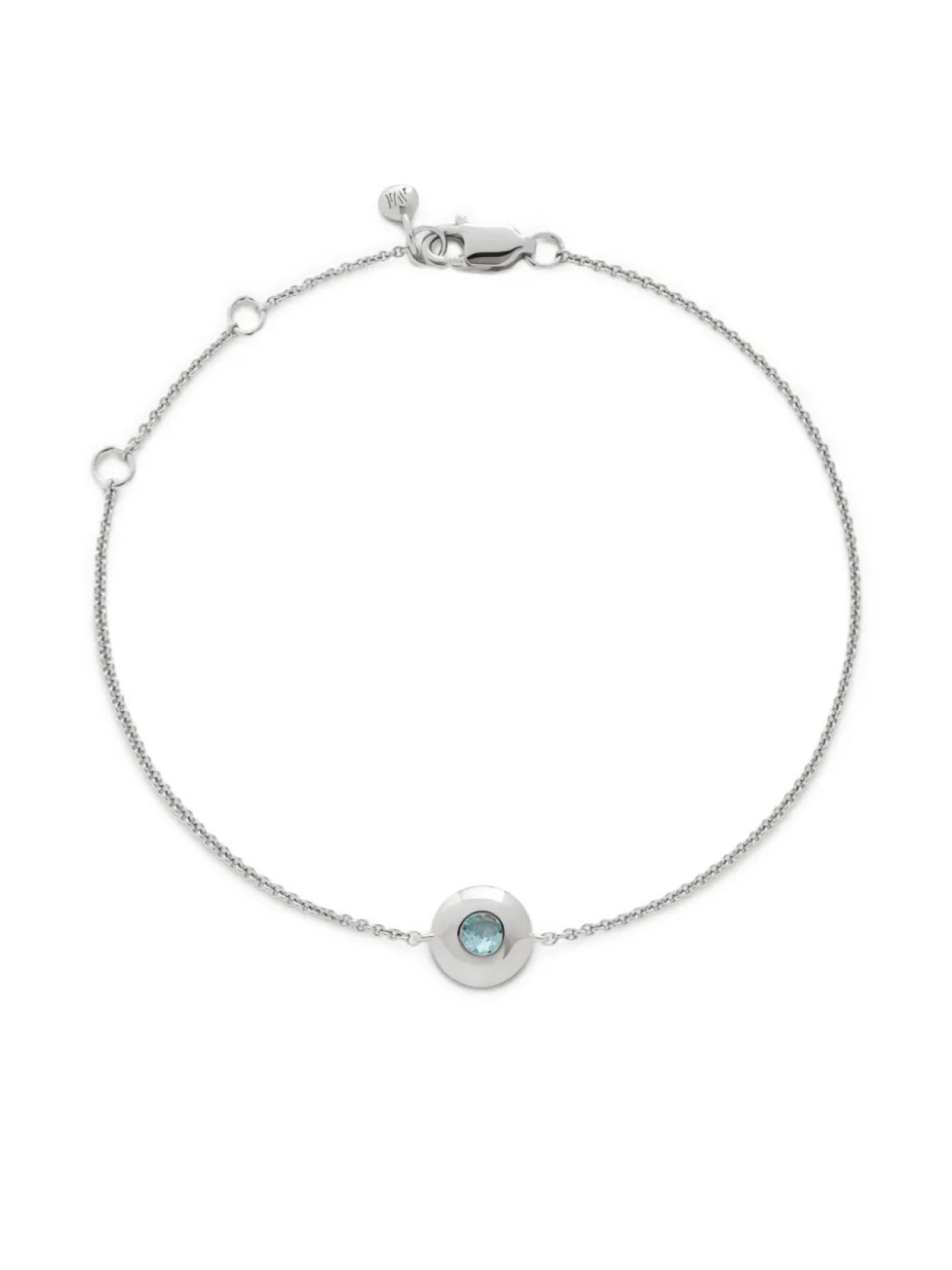 

Monica Vinader браслет March Birthstone, серебряный
