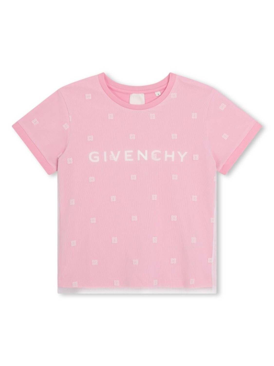 

Givenchy Kids многослойная футболка с логотипом 4G, розовый