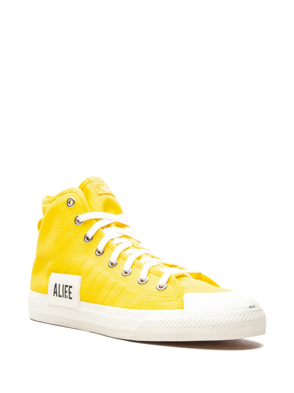 Высокие кеды Nizza из коллаборации с Alife adidas, желтый — фото 2