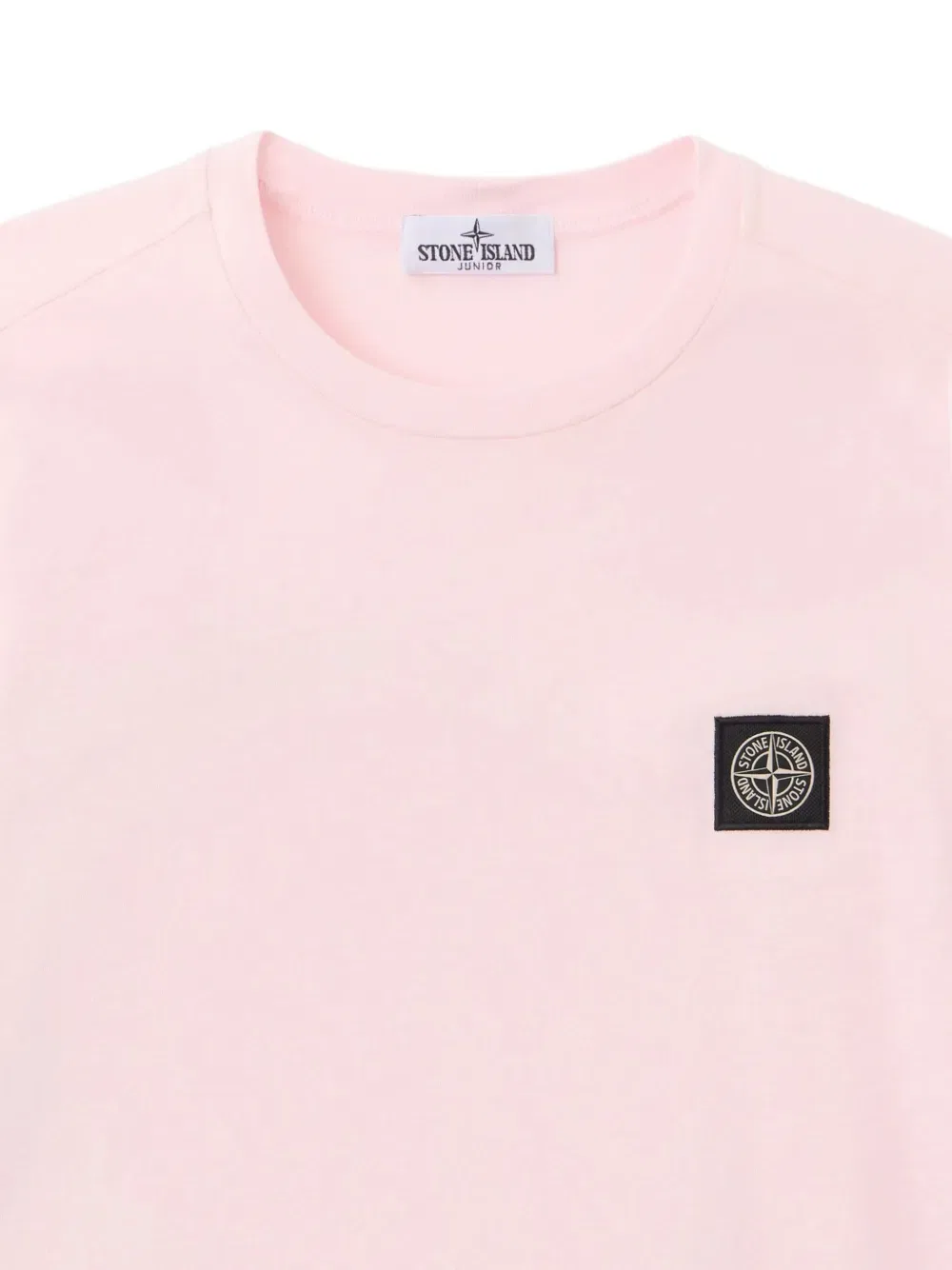 Футболка с нашивкой Compass-Patch Stone Island Junior, розовый — фото 3