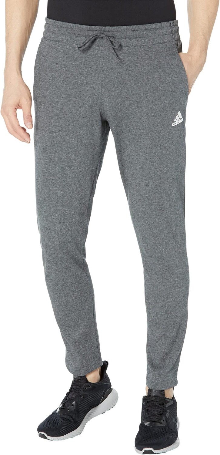 

Брюки adidas Essentials Single Jersey Tapered Open Hem Pants, цвет Dark Grey Heather