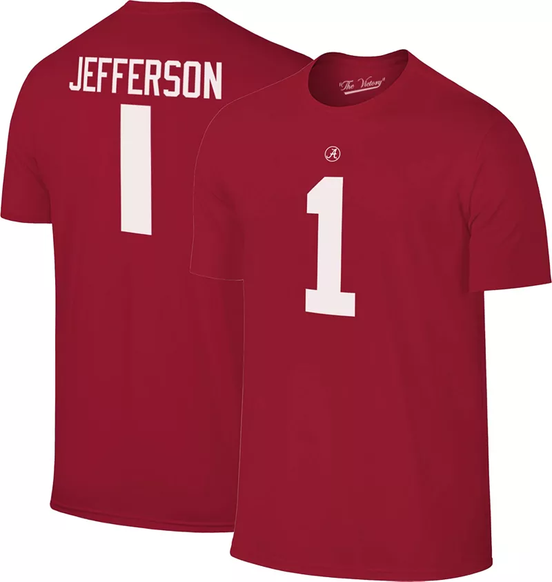 

Мужская футболка в стиле ретро Arkansas Razorbacks KJ Jefferson #1 Cardinal Retro Brand