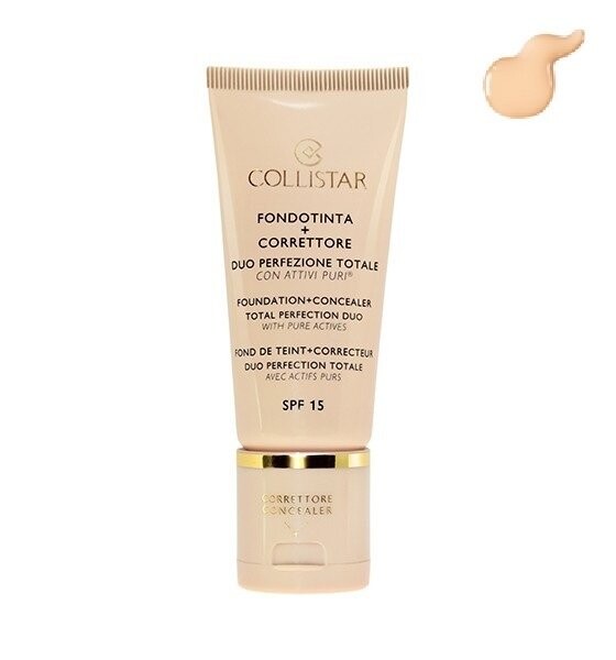 

Collistar, Тональный крем + Консилер, тональный крем для лица и консилер 01, SPF 15, 30 мл