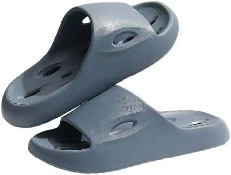 

Шлепанцы BYDZKJ для душа с дренажными отверстиями, быстросохнущие, для ванной комнаты, для спортзала, с мягкой подошвой, открытый носок, домашние шлепанцы для мужчин и женщин, синий