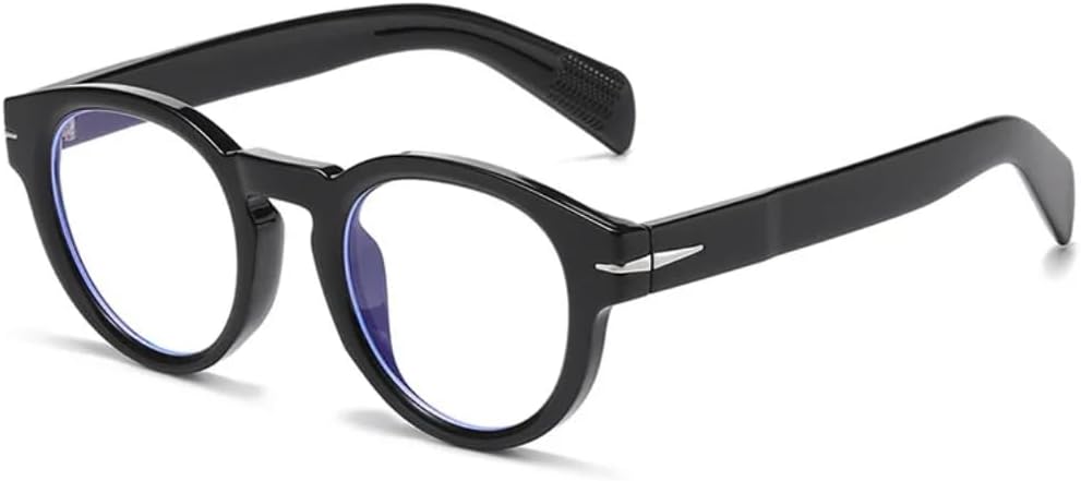 

Солнцезащитные очки с защитой UV400 | Круглые линзы в стиле панк с заклепками, разноцветные | Для женщин и мужчин, для занятий спортом на открытом воздухе и вождения DSVIGF, Black Clear