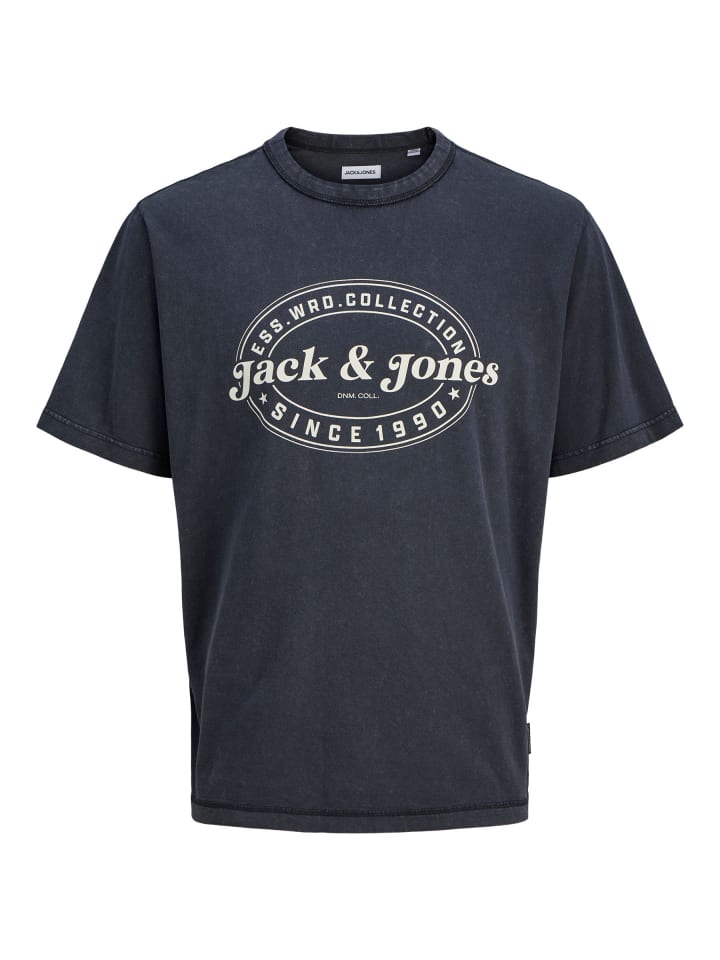 

Футболка черного цвета JACK & JONES PLUS