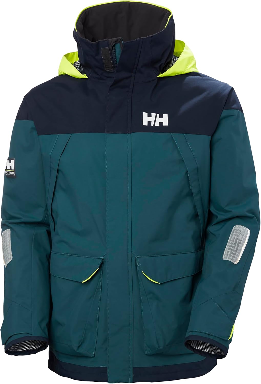

Куртка Helly-Hansen Pier 3.0 Coastal Sailing для мужчин - водонепроницаемая, ветрозащитная и дышащая, с упаковывающимся капюшоном цвета neon yellow Helly Hansen, 453 Dark Creek