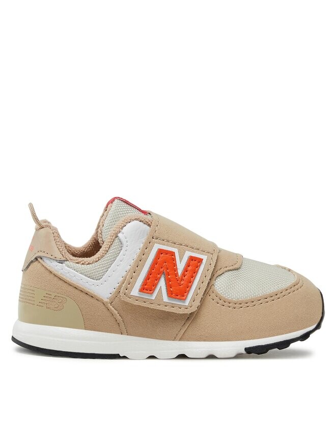 

Кроссовки детские New Balance на липучке комбинированные, бежевый
