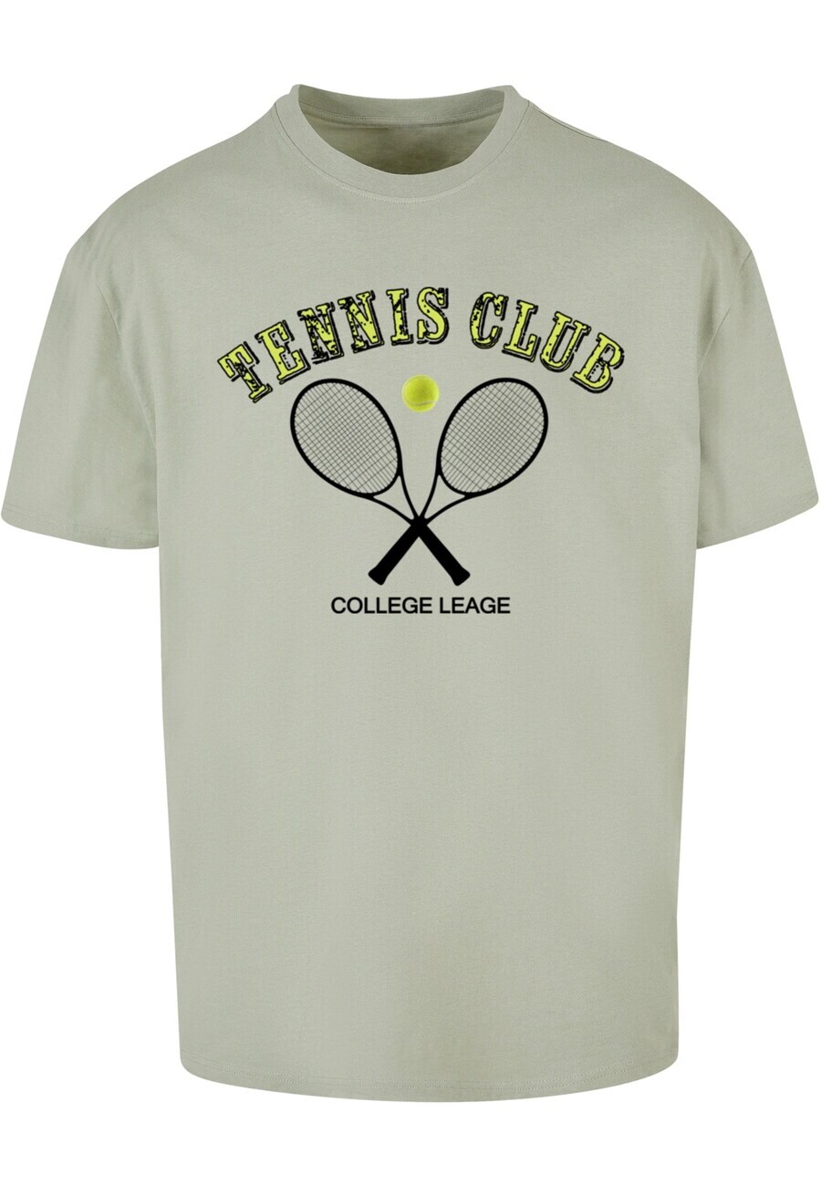 

Футболка Merchcode TENNIS CLUB, цвет Apple/Pastel Green