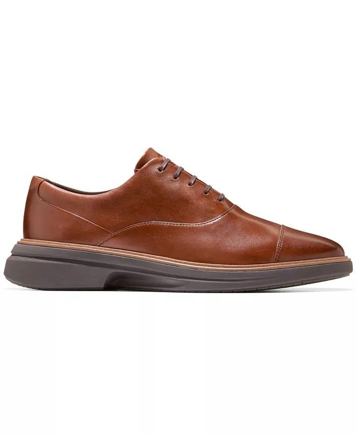 Мужские оригинальные оксфорды Grand Cityspectre с мыском Cole Haan, коричневый — фото 2