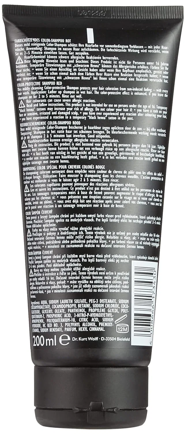 Шампунь для окрашенных волос ALCINA Color Shampoo, красный, 200 мл Alcina — фото 2