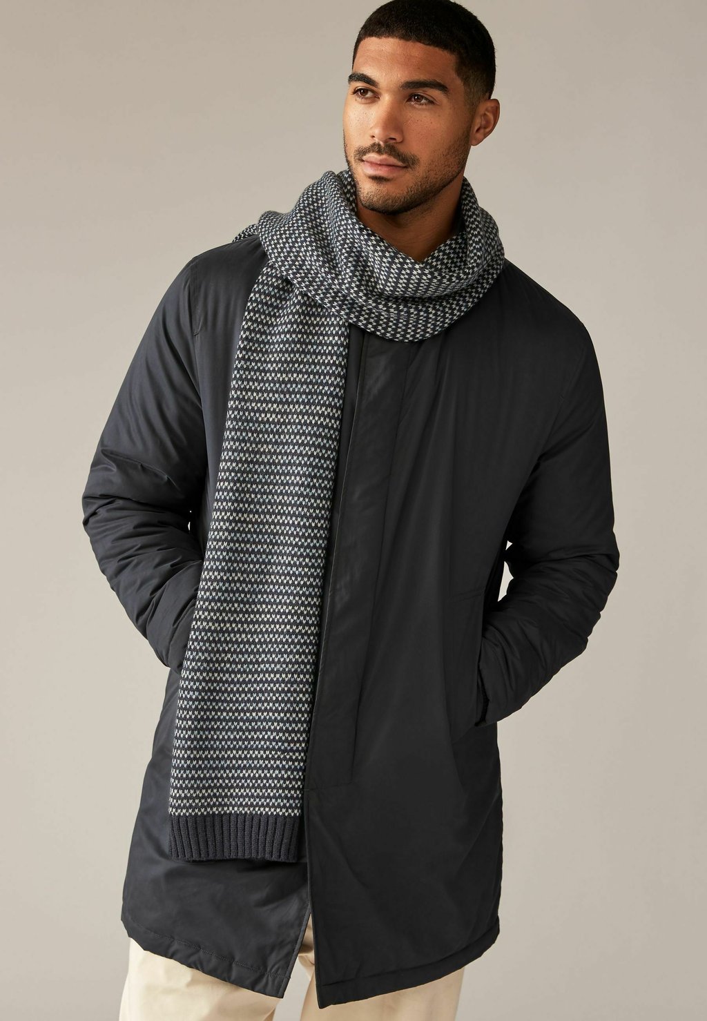 

Шарф BIRDSEYE REGULAR FIT Next, синий