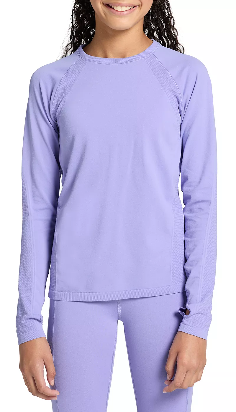 

Бесшовная футболка с длинными рукавами DSG Girls' Movement, цвет Frozen Purple